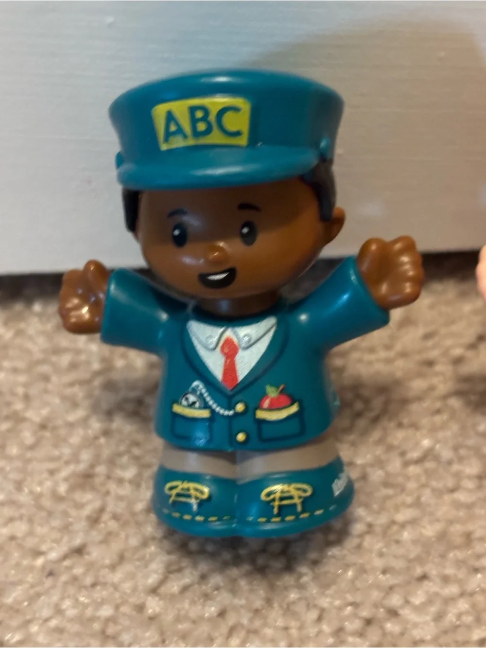 Fisher-Price Little People ABC Animal Train Engineer Blonde Girl Figure